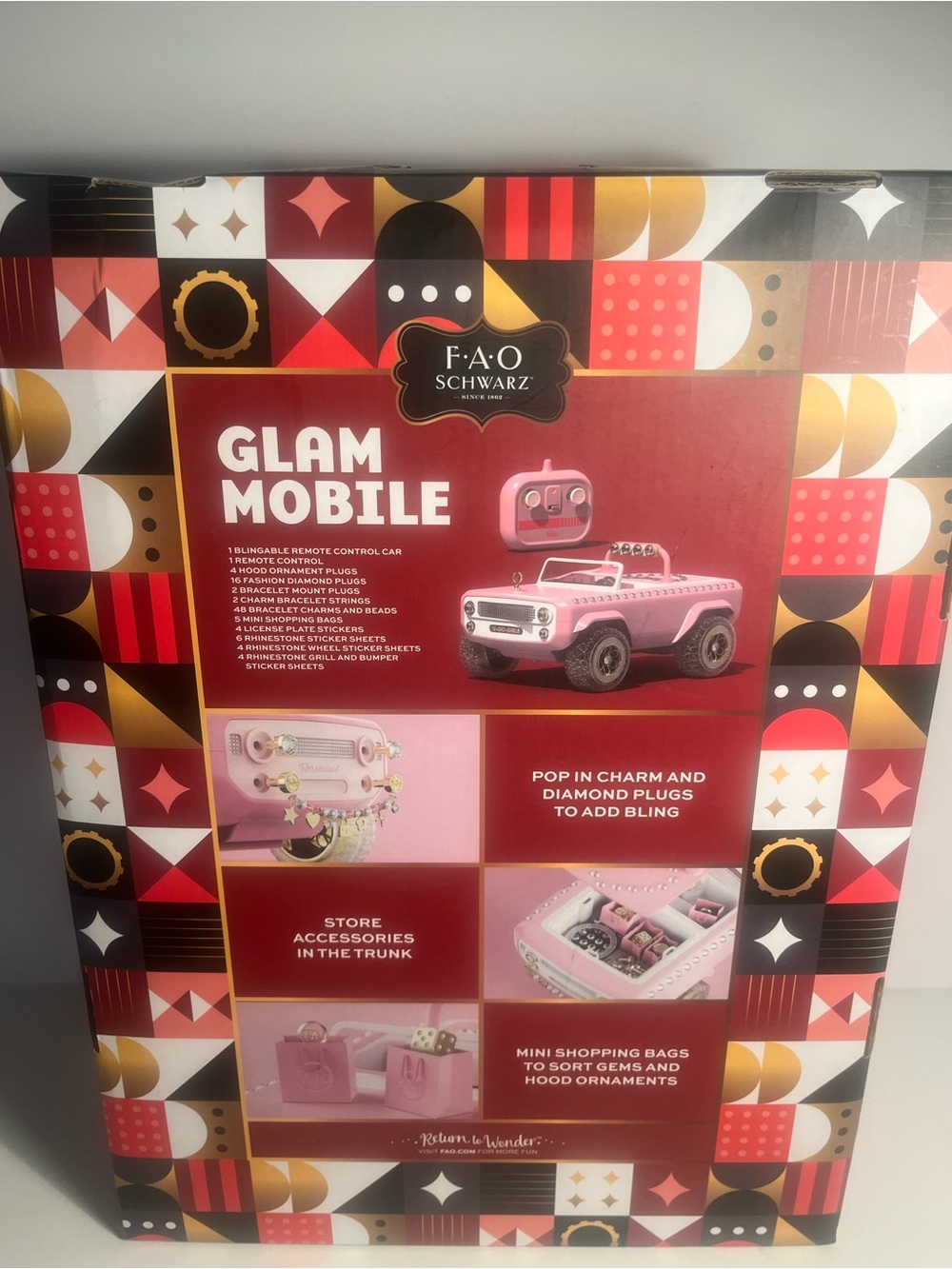 FAO Schwarz Blingable Pink Remote Control Car New in Box ๐๐๐ - Picture 4 of 4